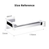 Modern Chrome Toilet Roll Holder Wall Mounted Square Bathroom Accessory