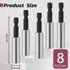 8 Stück Hochwertiger Bithalter Magnetisch, Schnellwechsel Bit Verlängerung 1/4", Sechskantschaft-