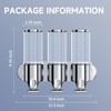 YIAOZ 3 in 1 Chamber Wall Mounted BathroomShower Pump Dispenser,Dispensers