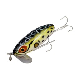 Arbogast Jitterbug Topwater Bass Fishing Lure, Excellent for Night Fishing, Cricket Frog, 3", 5/8 oz