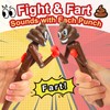 Farting Poop Pen with Punching Arms - Brown Funny Gag