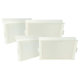 vhbw Filter Set Compatible with Wernig ComfortVent G90-180 Ventilation Unit - Air Filter G4 / F7 (Pack of 4), 24 x 12 x 5 cm, White