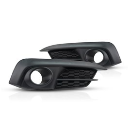 For Honda Civic 2016 2017 2018 Fog Light Bezel Driver and Passenger Side | Pair | Front | Coupe/Sedan | Primed | Replacement For HO1038129, HO1039129 | 71108TBAA10, 191275229866, 71103TBAA10