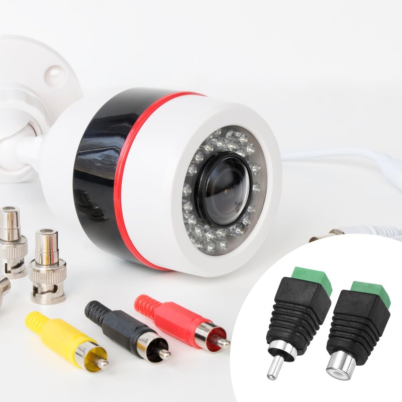 sourcing map 20Pcs RCA Cable Solderless Adapter, Audio/Video Speaker Wire