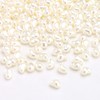 YIEUR Pack of 750 White Glitter Beads, 10 mm Small