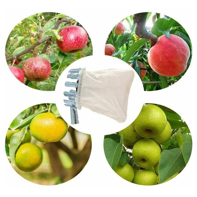 Omninmo Metal Fruit Picker Head Basket Diameter 150mm High Place