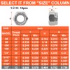 5/16-18 Lock Nuts - Nylon Insert Hex Locknuts,304 Stainless Steel,Plain