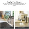 Pop Up Drain Stopper Press Bounce Deodorization Bathroom Sink Drain