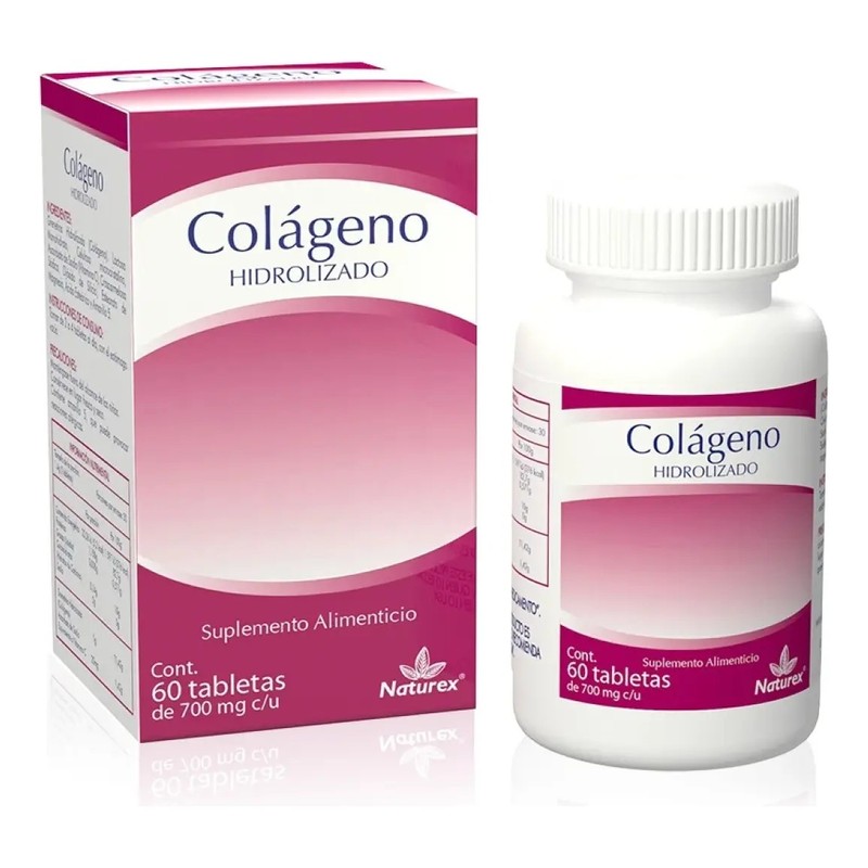 Colágeno Hidrolizado 700 Mg Naturex C60 Tabletas