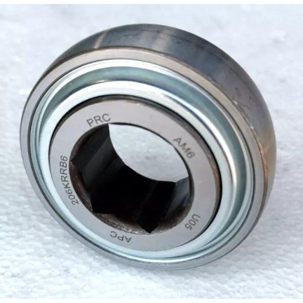 APC Premium TRIPLE-LIP Sealed 206KRRB6-R3 1" Hex AG Bearing HPS100GP