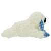 Medium Lamb Chop Dog Toy, Blue Plaid Ears and Paws,