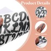 uxcell 912Pcs 12Sheets Glitter Letter Stickers, Self-Adhesive Alphabet Sticker Letter