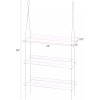 Kuahome 3-Tier Acrylic Window Wall Hanging Clear Plant Shelves for