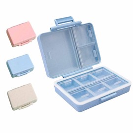 GeorgeX Organizador de Pastillas con 9 Compartimentos Organizador Diario de Pastillas Vitamina, Aceite de Pescado, Uso Diario