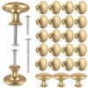 25Pcs Drawer Knob Set Zinc Alloy Cabinet Handles Rustproof Gold