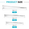 sourcing map 3Pcs Kitchen Tweezers Stainless Steel, 8/10/12 Inch Food