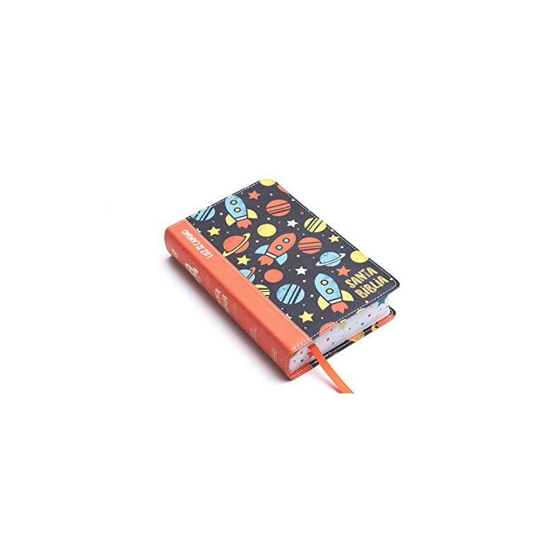 NVI Biblia Luz en mi camino cohetes, multicolor símil piel