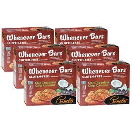 Pamela's Products Gluten Free Whenever Bars, Oat Chocolate Chip Coconut, 7.05 Oz, 5 Count, Pack of 6