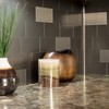 Aspect Peel and Stick Backsplash 3in x 6in Brushed Stainless
