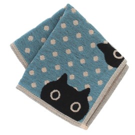 Atsuko Matano 000119-001 Triple Gauze Handkerchief (Blue) [100% Cotton] Women's Gauze 9.8 inches (25 cm)