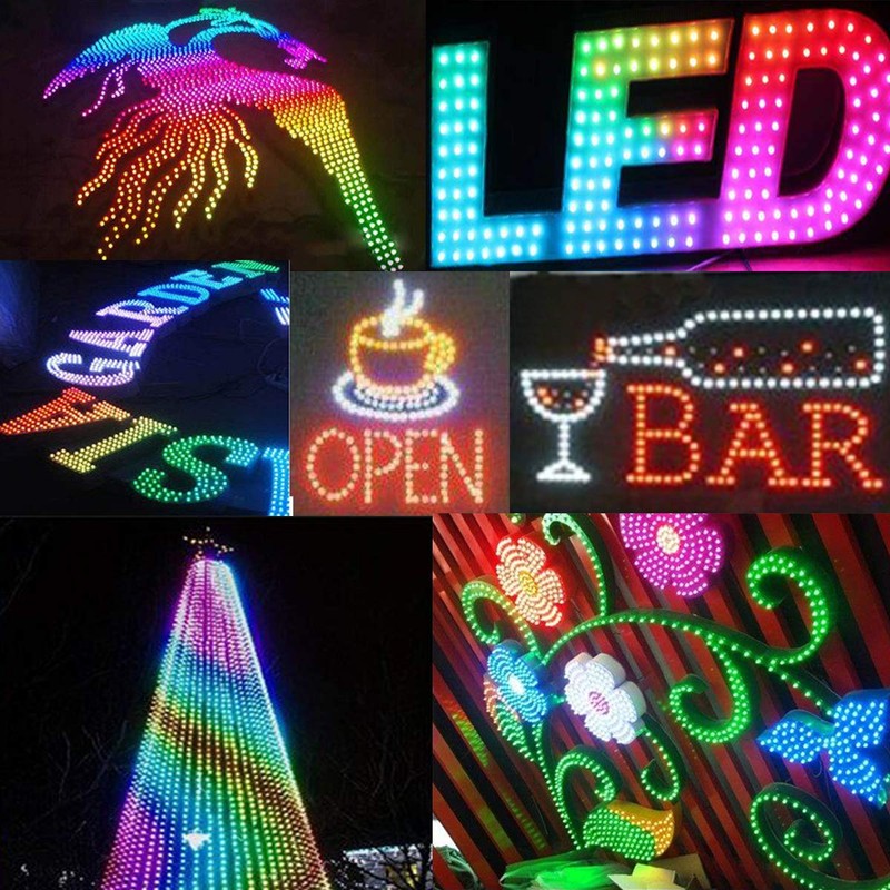 REXTiN® WS2811 Pixels Digital Addressable LED String Lights Waterproof RGB