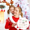 12 Pairs Christmas Earrings for Women Sparkling Christmas Tree Snowflake