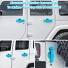 E-cowlboy Door Handle Cover Inserts+Tailgate Handle Cover+Recess Guard for 2007-2018