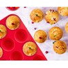 Premium Silicone Mini Muffin & Cupcake Baking Pan Large Non