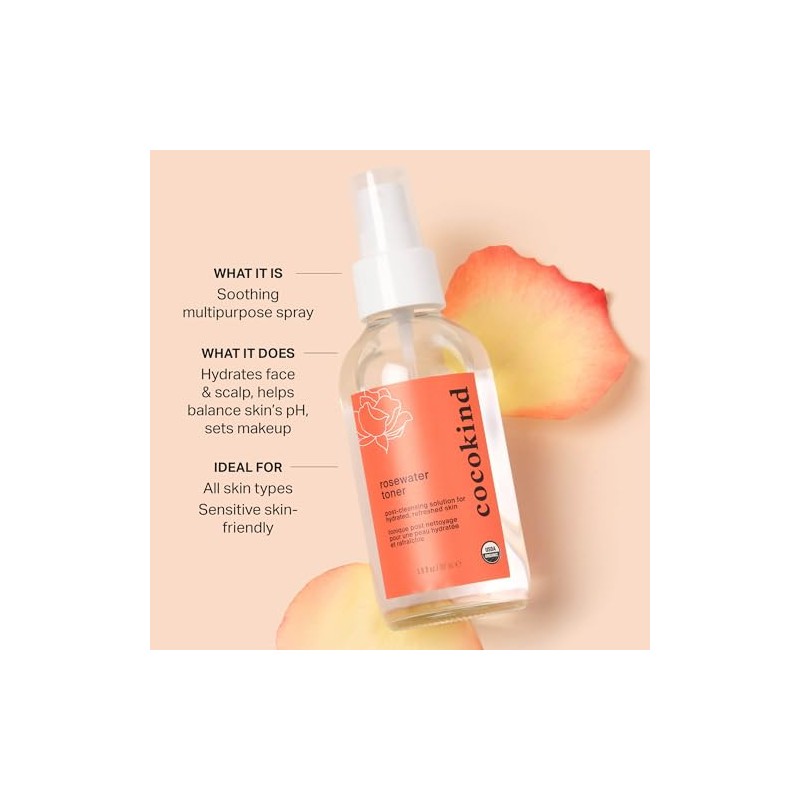 cocokind Organic Rosewater Facial Toner