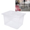 12L Slow Cooker Container with Lid, Plastic Storage Container for