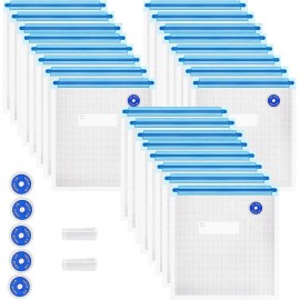 Higfra Vacuum Sealer Bags 24 Pack Reusable Double Zipper BPA Free Food Storage Pouches