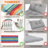 FUNBERRY Adirondack Chair Cushion Polyester, Waterproof, UV Fade Resistant, Set