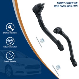 Torquizo Front Outer Tie Rod End Links fits for 2012-2017 Hyundai Azera, 2011-2014 Sonata, 2010-2015 Tucson, 2014-2016 Kia Cadenza, 2011-2015 Optima, 2011-2016 Sportage OE Numbers ES800717 ES800718