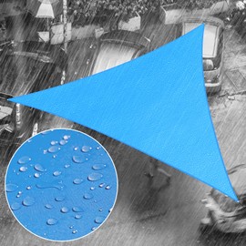 Royal Shade 13' x 15' x 19.8' Blue Right Triangle Waterproof Sun Shade Sail RSSLT Canopy Awning, 95% UV Blockage & Water Resistant, Outdoor Patio Garden Carport (We Make Custom Size)