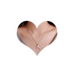 Inilbran Boho Starfish Choker Necklace Silver Starfish Necklace Choker Vintage Starfish Pendant Necklaces Vintage Starfish Necklace Jewellery for Women and Girls, Zinc