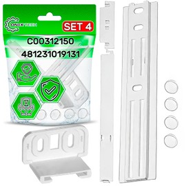 4 x Freezer Freezer Door Guide Kit with Original Code C00312150 481231019131 for Whirlpool for Fagor for Indesit ONIX TECH