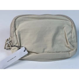 ODODOS Unisex Mini Belt Bag/Waist Pouch with Adjustable Strap - Cream White