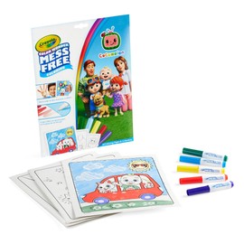 Crayola Cocomelon Color Wonder Coloring Set, Cocomelon Coloring Pages, Mess Free Coloring for Toddlers, Travel Activity, Gift for Kids