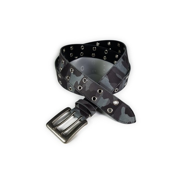 Long Belt: SeaLand Double-holed Camouflage Pattern Belt Waist 19.7 to