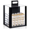 Hiboom 1 Pack Acrylic Poker Chip Case, 1000 Pcs Chips