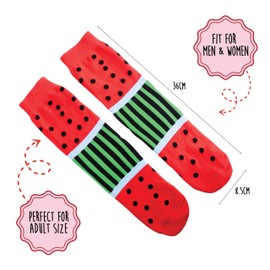 Pop Craze – Watermelon Ice Pop Socks 1 Pair. One Size Fits Most. Novelty Food Socks. Ice Pop Socks, Dessert Socks Birthday, Christmas Gift Ideas for Women, Teens