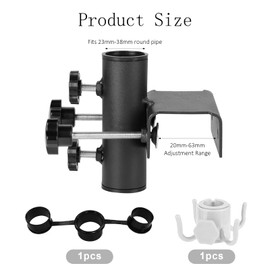 Yunlaishaocer Parasol Holder Balcony Railing, Parasol Balcony with Bracket, Repaired Clip Holder, Umbrella Stand for Outdoor Events, Balcony, Patio or Table, Camping