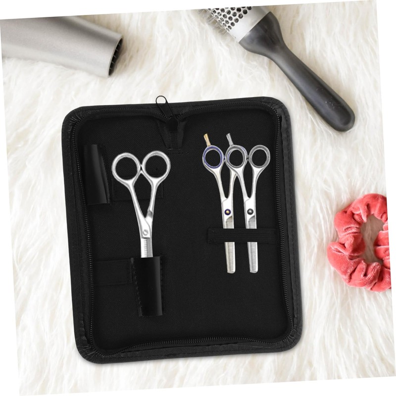 Baluue Scissor Bag for Barber Canvas Pu 21.5cm x 8cm