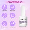 Saviland Látex líquido para uñas, 15 ml, barrera de esmalte