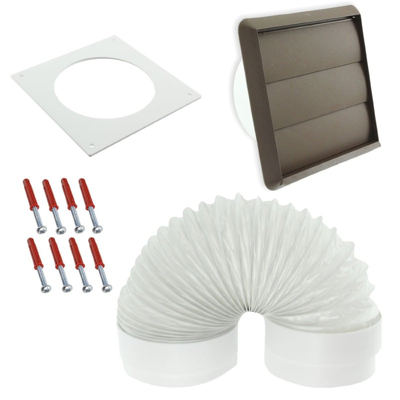 Spares2go Exterior Wall Venting Kit for Baumatic Cooker Hoods (Brown,