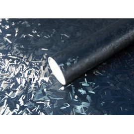 IlMondoMall Ice Blast Forged Carbon Sheet Car Wrapping Sheet Cutting Sheet Ice Crystal Frost Crystal (Glass Black, 78.7 x 13.8 inches (200 x 35 cm)