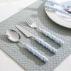 4Pcs Pearl Flatware Set, Creative Stainless Steel Flatware Pearl Ceramic