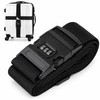 Adjustable Luggage Straps for Suitcases – 3-Digit Combination Lock and