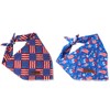Lionet Paws 4th of July Dog Bandanas 2 Pack, American