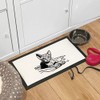 'Rex Cat on Blanket' Pet Feeding Mat (PM00022651)